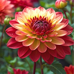 Георгин Оникс Найт купить по цене от 590р. в интернет-магазине «Посадика» с доставкой почтой в в Павловске и по всей России – [изображение №1].