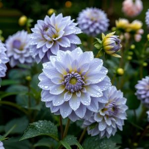 Георгин Акварель купить по цене от 680р. в интернет-магазине «Посадика» с доставкой почтой в в Павловске и по всей России – [изображение №1].